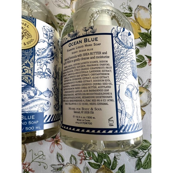 3 Michel Design Works Ocean Blue Foaming Hand Soap Wash with pump - Picture 3 of 9